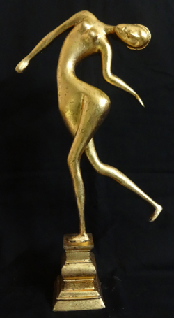 Title: 'Naika On Pedestal', Medium: 'Fiber Glass', Size: 'H: 21in x L: 16in x W: 3.5in', Year: '2014'