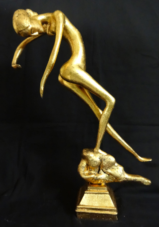 Title: 'Naika On Pedestal', Medium: 'Fiber Glass', Size: 'H: 20.5in x L: 9.5in x W: 4in', Year: '2014'