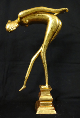 Title: 'Naika On Pedestal', Medium: 'Fiber Glass', Size: 'H: 18in x L: 11in x W: 3.5in', Year: '2014'