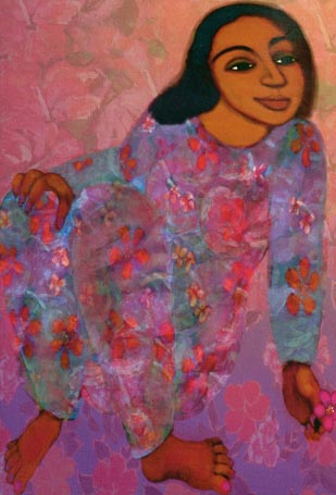 Medium: 'Acrylic on Canvas', Size:'163 x 102 cm'