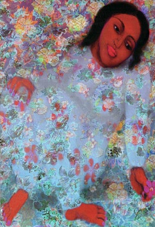 Medium: 'Acrylic on Canvas', Size:'163 x 102 cm'