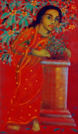 Medium: 'Acrylic on Canvas', Size: '152 x 91 cm'