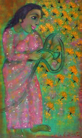 Medium: 'Acrylic on Canvas', Size: '152 x 91 cm'