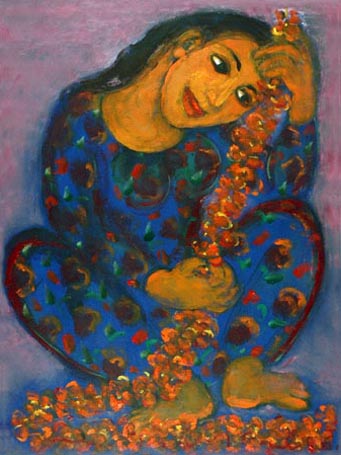 Medium: 'Acrylic on Canvas', Size: '122 x 91 cm'