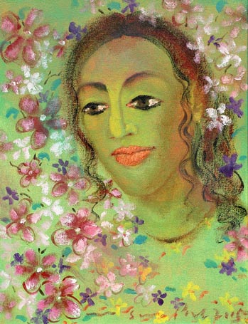 Medium: 'Acrylic on Canvas', Size:'65 x 46 cm'