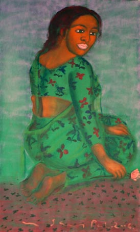 Medium: 'Acrylic on Canvas', Size: '162 x 91 cm'