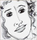 Medium: 'Chinese Ink and Counte on Paper', Size:'23 x 18 cm'