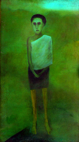 Medium: 'Oil on canvas', Size: '152 x 91 cm'