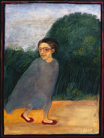 Medium: 'Gouache on Paper', Size: '38 x 30 cm'