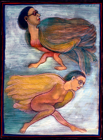 Medium: 'Gouache on Paper', Size: '38 x 30 cm'