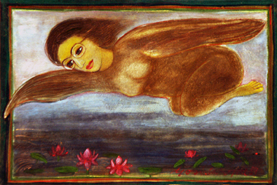 Medium: 'Gouache on Paper', Size: '25 x 30 cm'