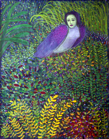 Medium: 'Gouache on Paper', Size: '76 x 58 cm'