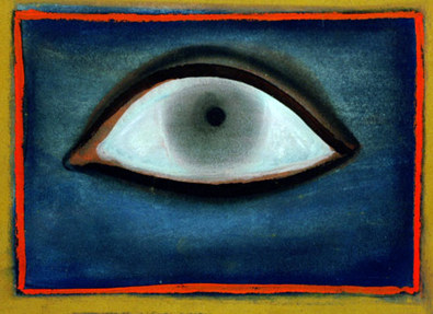 Medium: 'Gouache & Dry pastel on paper', Size: '18 x 23 cm'