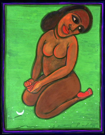 Medium: 'Gouache on Paper', Size: '58 x 46 cm'
