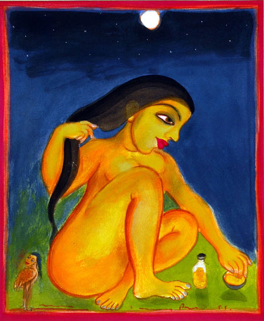 Medium: 'Gouache on Paper', Size: '38 x 30 cm'