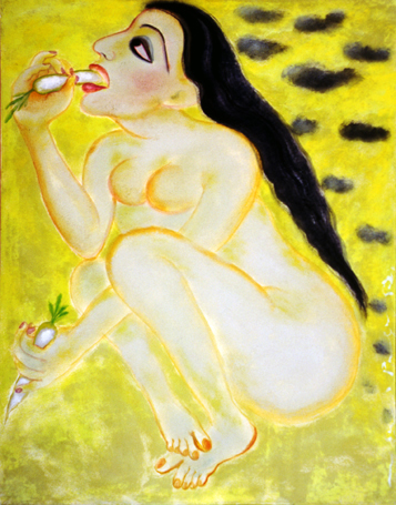 Medium: 'Gouache on Paper', Size: '102 x 76 cm'