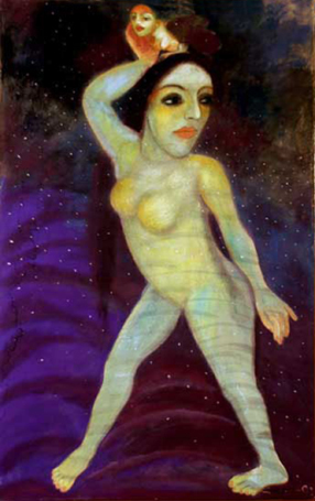 Medium: 'Gouache on Paper', Size: '163 x 102 cm'