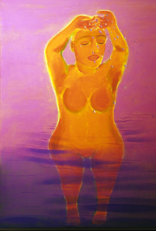 Medium: 'Acrylic on canvas', Size: '163 x 122 cm'