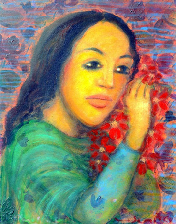 Medium: 'Acrylic on canvas', Size: '75 x 60 cm'