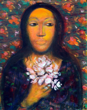 Medium: 'Acrylic on canvas', Size: '75 x 60 cm'