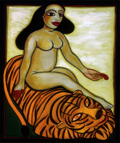 Medium: 'Gouache on Paper', Size: '56 x 76 cm'