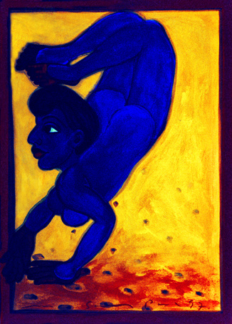 Medium: 'Gouache on Paper', Size: '30 x 42 cm'