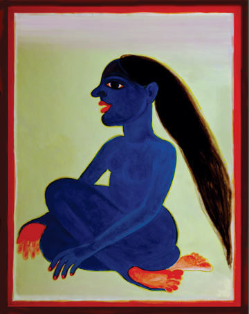 Medium: 'Gouache on Paper', Size: '56 x 76 cm'