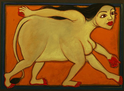 Medium: 'Gouache on Paper', Size: '26 x 36 cm'