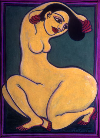 Medium: 'Gouache on Paper', Size: '36 x 26 cm'