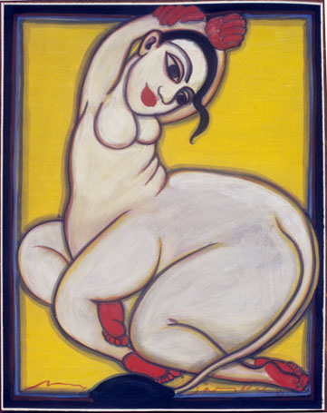 Medium: 'Gouache on Paper', Size: '58 x 46 cm'