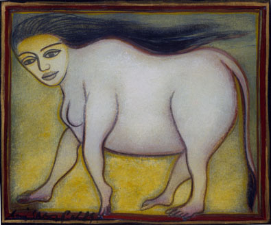 Medium: 'Gouache on Paper', Size: '18 x 23 cm'