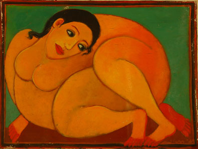 Medium: 'Acrylic on canvas', Size: '61 x 91 cm'