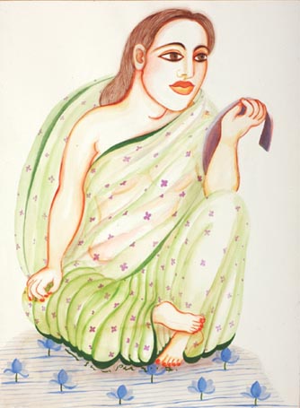 Gouache on Arches Paper', Size: '56 x 76 cm'