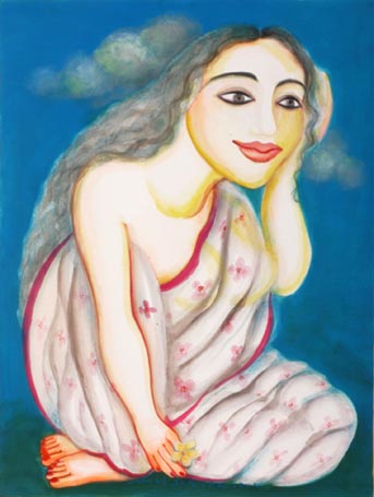 Medium: 'Gouache on Arches Paper', Size: '56 x 76 cm'