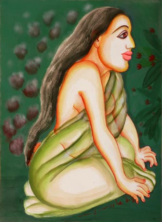 Medium: 'Gouache on Arches Paper', Size: '56 x 76 cm'