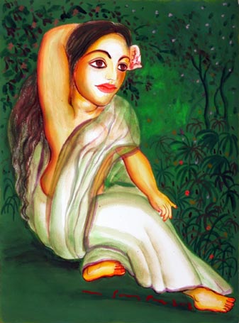 Medium: 'Gouache on Arches Paper', Size: '56 x 76 cm'