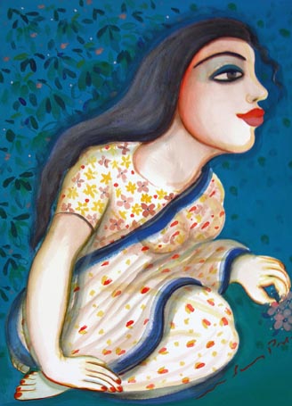 Medium: 'Gouache on Arches Paper', Size: '56 x 76 cm'