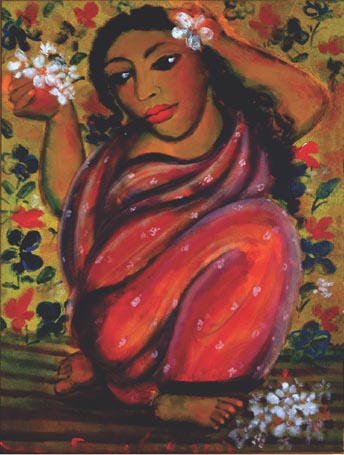 Medium: 'Acrylic on Canvas', Size: '61 x 91 cm'