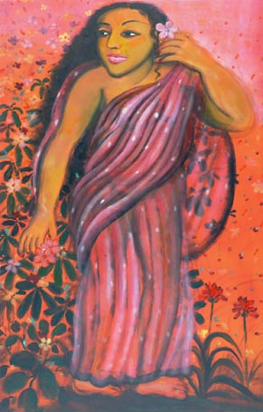 Medium: 'Acrylic on Canvas', Size: '91 x 152 cm'