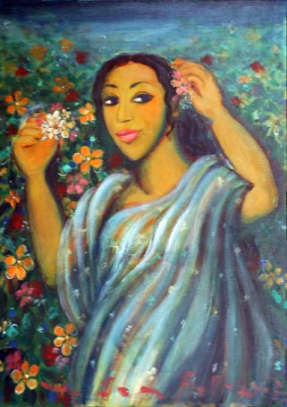 Medium: 'Acrylic on Canvas', Size:'91 x 122 cm'