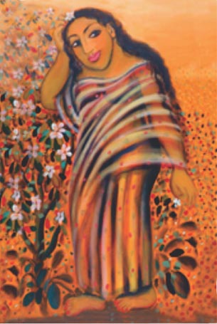 Medium: 'Acrylic on Canvas', Size: '91 x 152 cm'