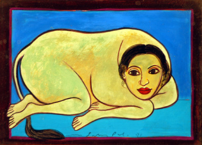 Medium: 'Gouache on Paper', Size: '18 x 23 cm'