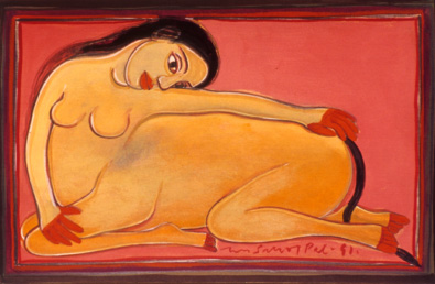 Medium: 'Gouache on Paper', Size:'18 x 30 cm'