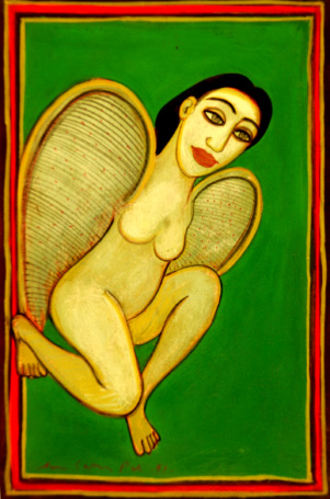 Medium: 'Gouache on Paper', Size: '23 x 18 cm'