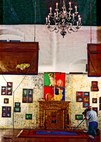 Medium: 'Mix-media', Size: '366 x 792 x 244 cm'