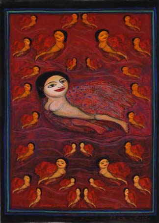 Medium: 'Gouache on Paper', Size: '36 x 26 cm'