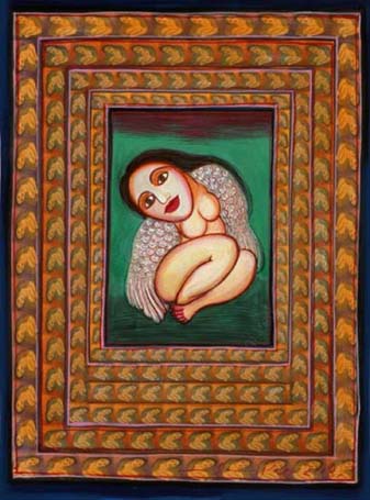 Medium: 'Gouache on Paper', Size: '36 x 26 cm'