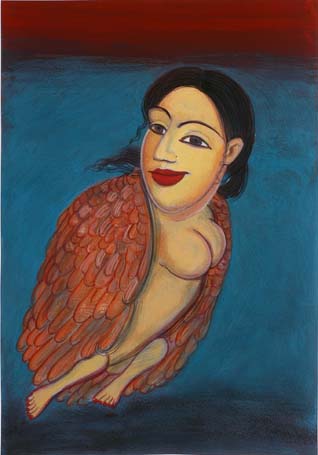 Medium: 'Gouache on Paper', Size: '40 x 26 cm'