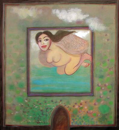 Medium: 'Gouache on Paper', Size: '36 x 34 cm'