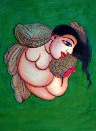 Medium: 'Gouache on Paper', Size: '22 x 15 cm'